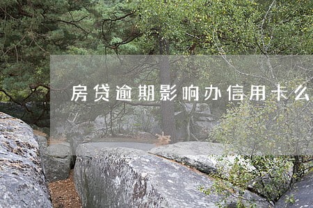 房贷逾期影响办信用卡么 房贷逾期影响办信用卡么