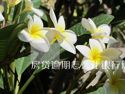 房贷逾期怎么让银行修改 房贷逾期怎么让银行修改