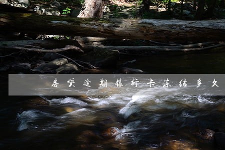 房贷逾期银行卡冻结多久解冻 房贷逾期银行卡冻结多久解冻