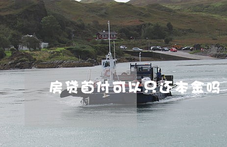房贷首付可以只还本金吗 房贷首付可以只还本金吗