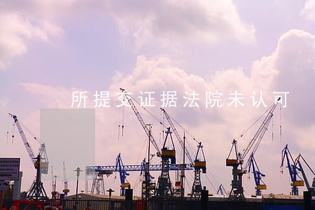 所提交证据法院未认可 所提交证据法院未认可