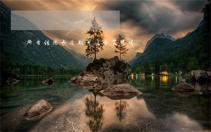 所有信用卡逾期可以学驾照吗 所有信用卡逾期可以学驾照吗