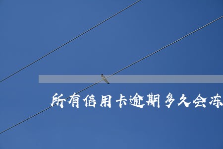 所有信用卡逾期多久会冻结