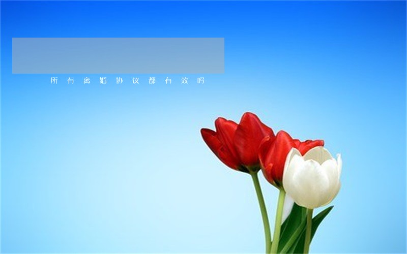所有离婚协议都有效吗 所有离婚协议都有效吗