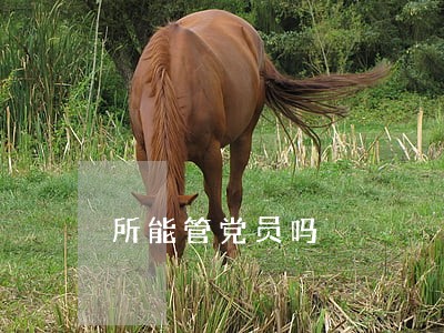 所能管党员吗 所能管党员吗