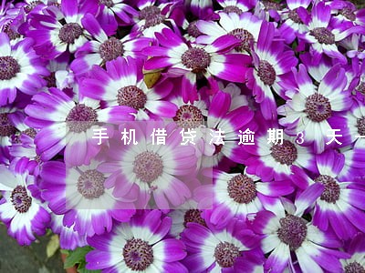 手机借贷法逾期3天一直催合法吗 手机借贷法逾期3天一直催合法吗