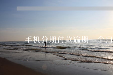 手机分期付款逾期一个月6 手机分期付款逾期一个月6