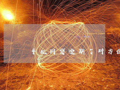手机网贷逾期了对方说找第三方 手机网贷逾期了对方说找第三方