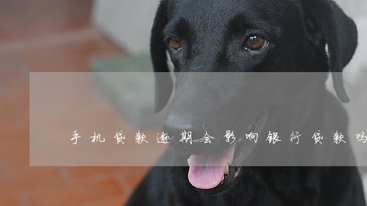 手机贷款逾期会影响银行贷款吗 手机贷款逾期会影响银行贷款吗
