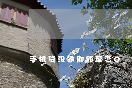 手机贷没逾期额度变0 手机贷没逾期额度变0