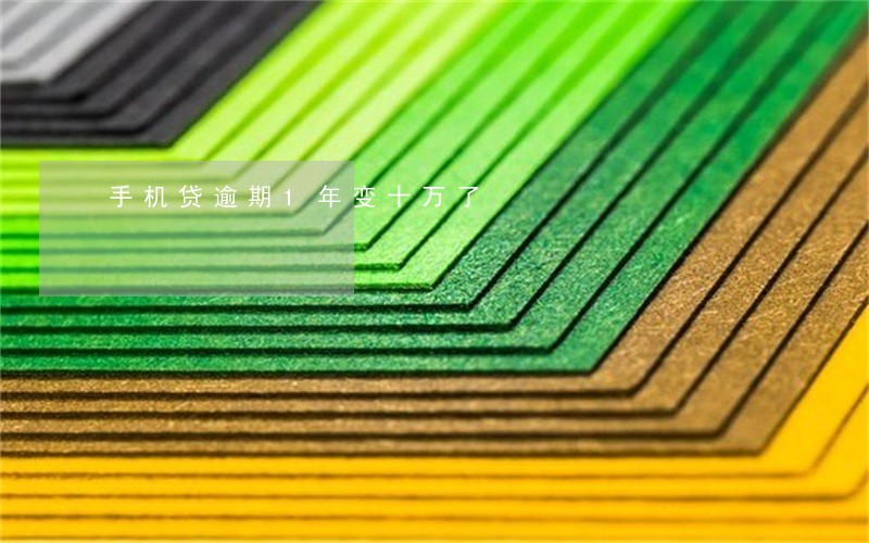 手机贷逾期1年变十万了 手机贷逾期1年变十万了