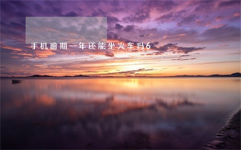 手机逾期一年还能坐火车吗6