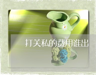 打关私的费用谁出 打关私的费用谁出
