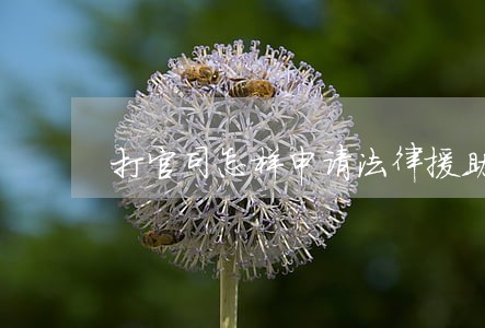 打官司怎样申请法律援助 打官司怎样申请法律援助