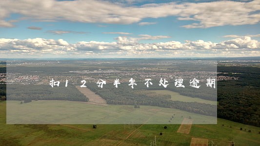 扣12分半年不处理逾期 扣12分半年不处理逾期