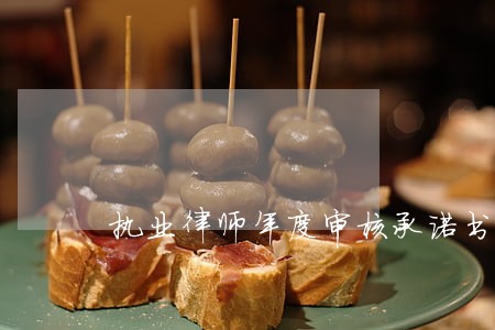 执业律师年度审核承诺书范本 执业律师年度审核承诺书范本