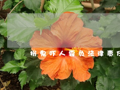 扮鬼吓人要负法律责任吗 扮鬼吓人要负法律责任吗