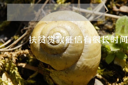 扶贫贷款征信有很长时间逾期 扶贫贷款征信有很长时间逾期