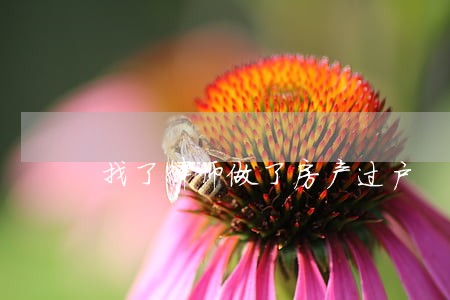 找了律师做了房产过户 找了律师做了房产过户