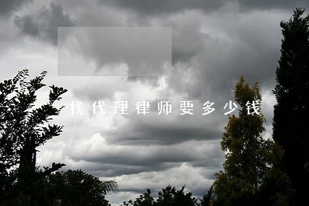 找代理律师要多少钱 找代理律师要多少钱
