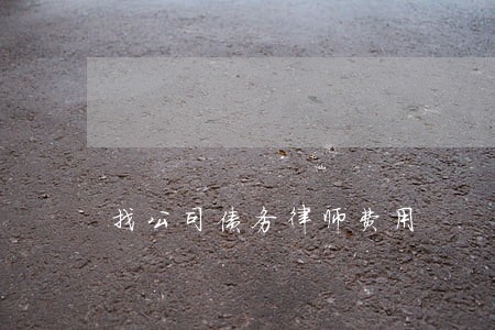 找公司债务律师费用 找公司债务律师费用
