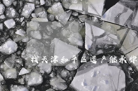 找天津和平区遗产继承律师咨询 找天津和平区遗产继承律师咨询