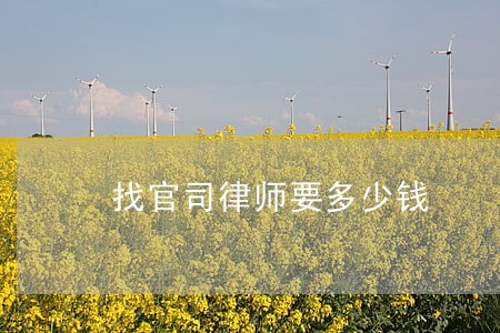 找官司律师要多少钱 找官司律师要多少钱