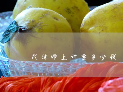 找律师上诉要多少钱 找律师上诉要多少钱