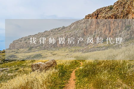 找律师做房产风险代理 找律师做房产风险代理