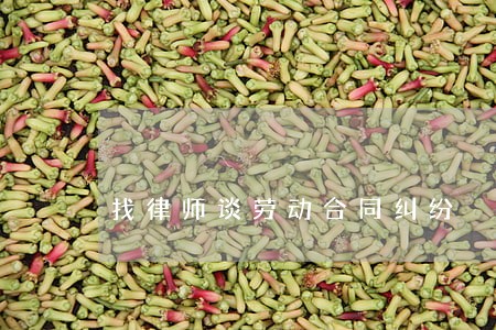 找律师谈劳动合同纠纷 找律师谈劳动合同纠纷