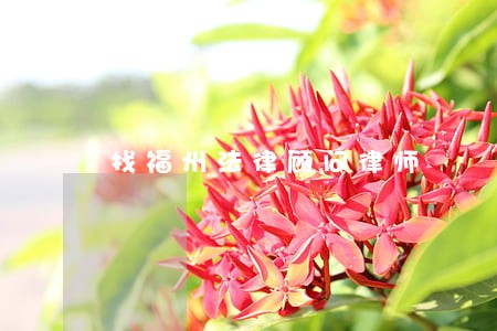 找福州法律顾问律师 找福州法律顾问律师