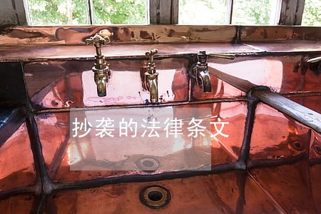 抄袭的法律条文