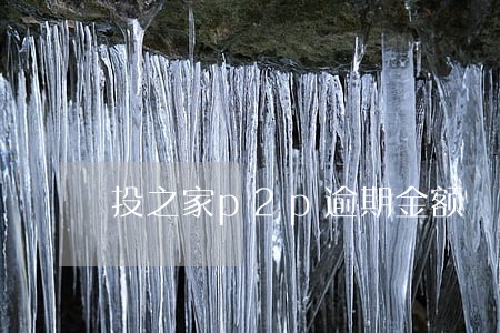 投之家p2p逾期金额 投之家p2p逾期金额
