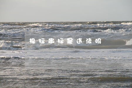投标串标是违法吗 投标串标是违法吗