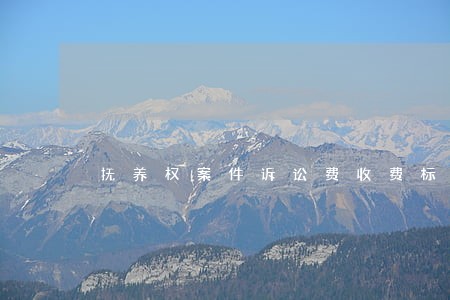 抚养权案件诉讼费收费标准 抚养权案件诉讼费收费标准