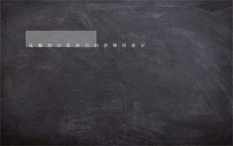 抚顺周边债务合同律师找谁好