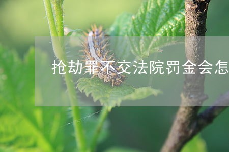 抢劫罪不交法院罚金会怎么样 抢劫罪不交法院罚金会怎么样