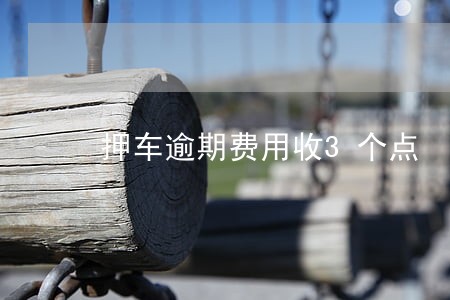 押车逾期费用收3个点 押车逾期费用收3个点