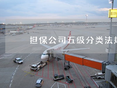 担保公司五级分类法规 担保公司五级分类法规