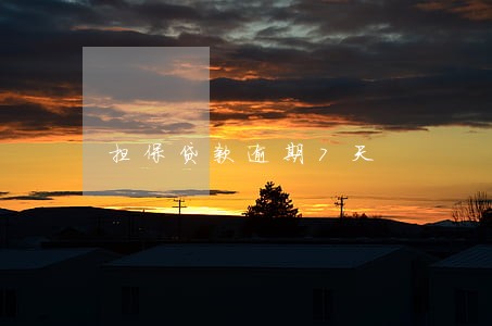 担保贷款逾期7天 担保贷款逾期7天