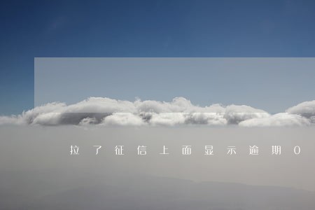 拉了征信上面显示逾期0 拉了征信上面显示逾期0