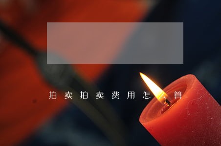拍卖拍卖费用怎么算 拍卖拍卖费用怎么算