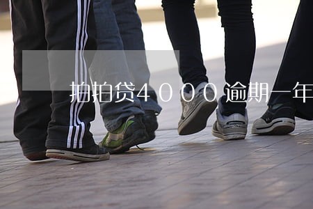 拍拍贷4000逾期一年 拍拍贷4000逾期一年