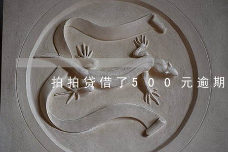 拍拍贷借了500元逾期 拍拍贷借了500元逾期