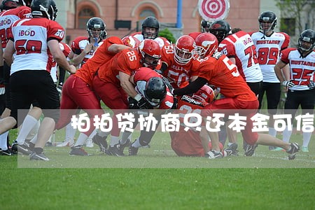 拍拍贷协商只还本金可信吗 拍拍贷协商只还本金可信吗