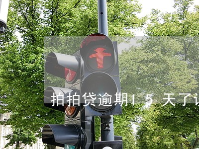 拍拍贷逾期15天了说没法沟通