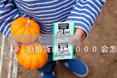 拍拍贷逾期2000会怎样 拍拍贷逾期2000会怎样