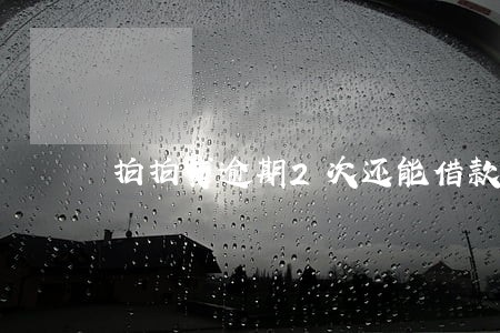 拍拍贷逾期2次还能借款吗 拍拍贷逾期2次还能借款吗