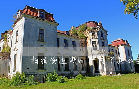 拍拍贷逾期4个月了怎么办 拍拍贷逾期4个月了怎么办