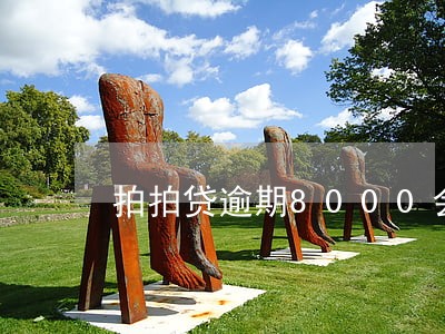 拍拍贷逾期8000会被告吗